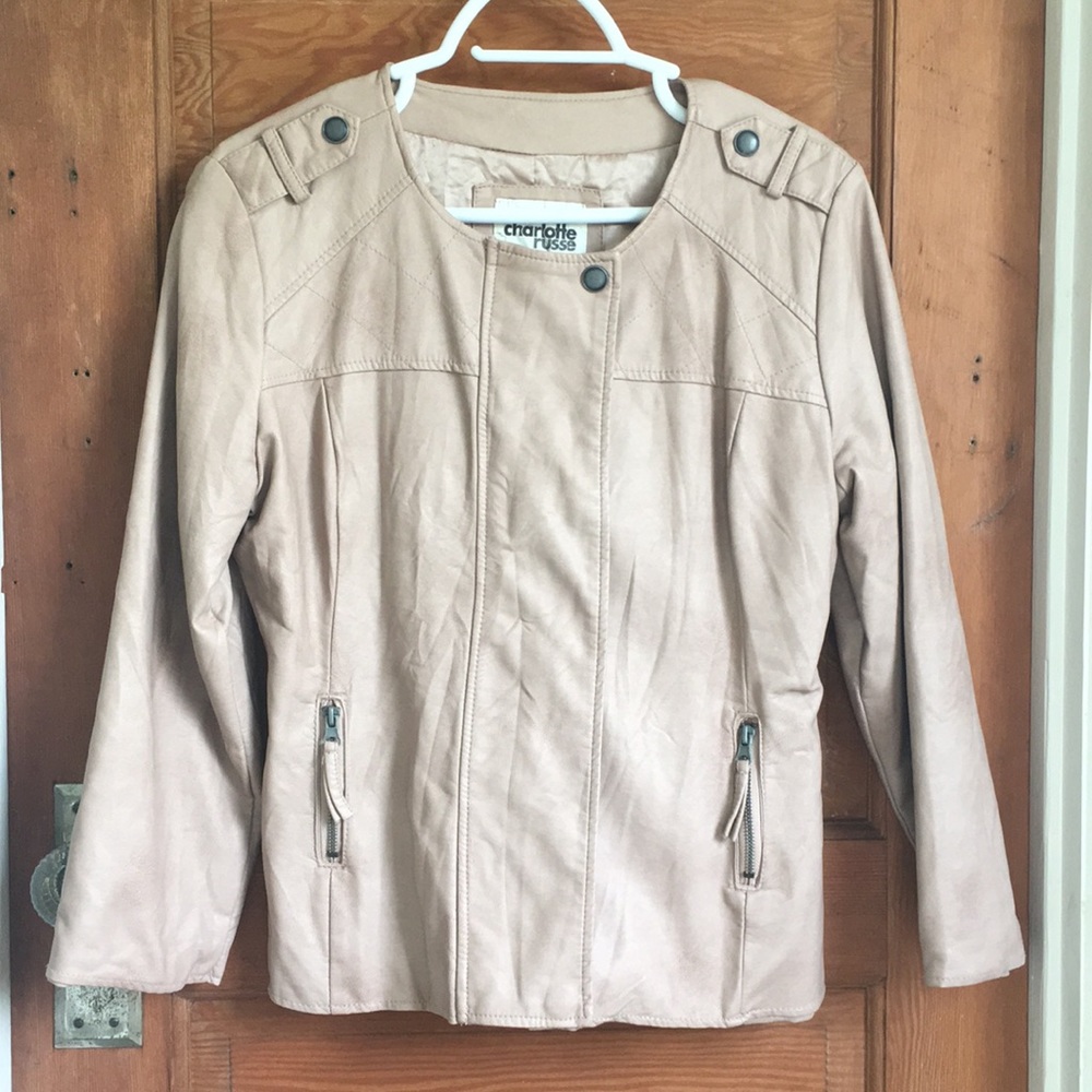 Charlotte Russe faux leather jacket